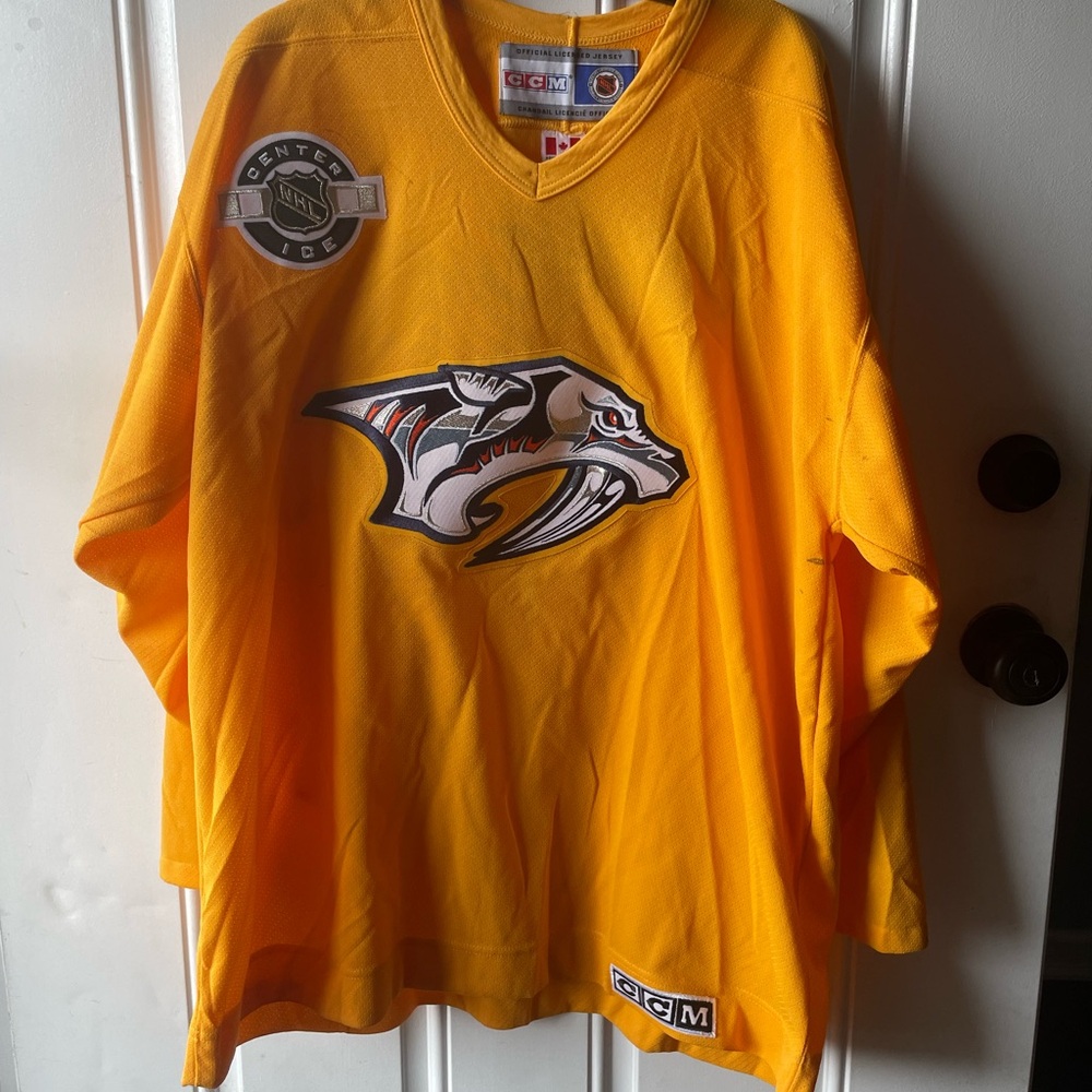 NHL CCM Gold Hockey Jersey